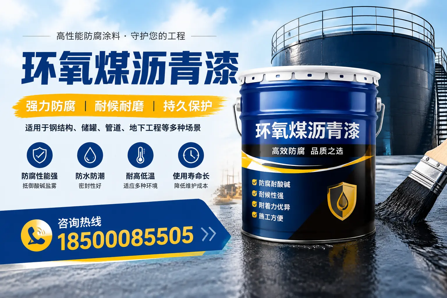 环氧煤沥青漆在工业中的应用,湛江企业的选择