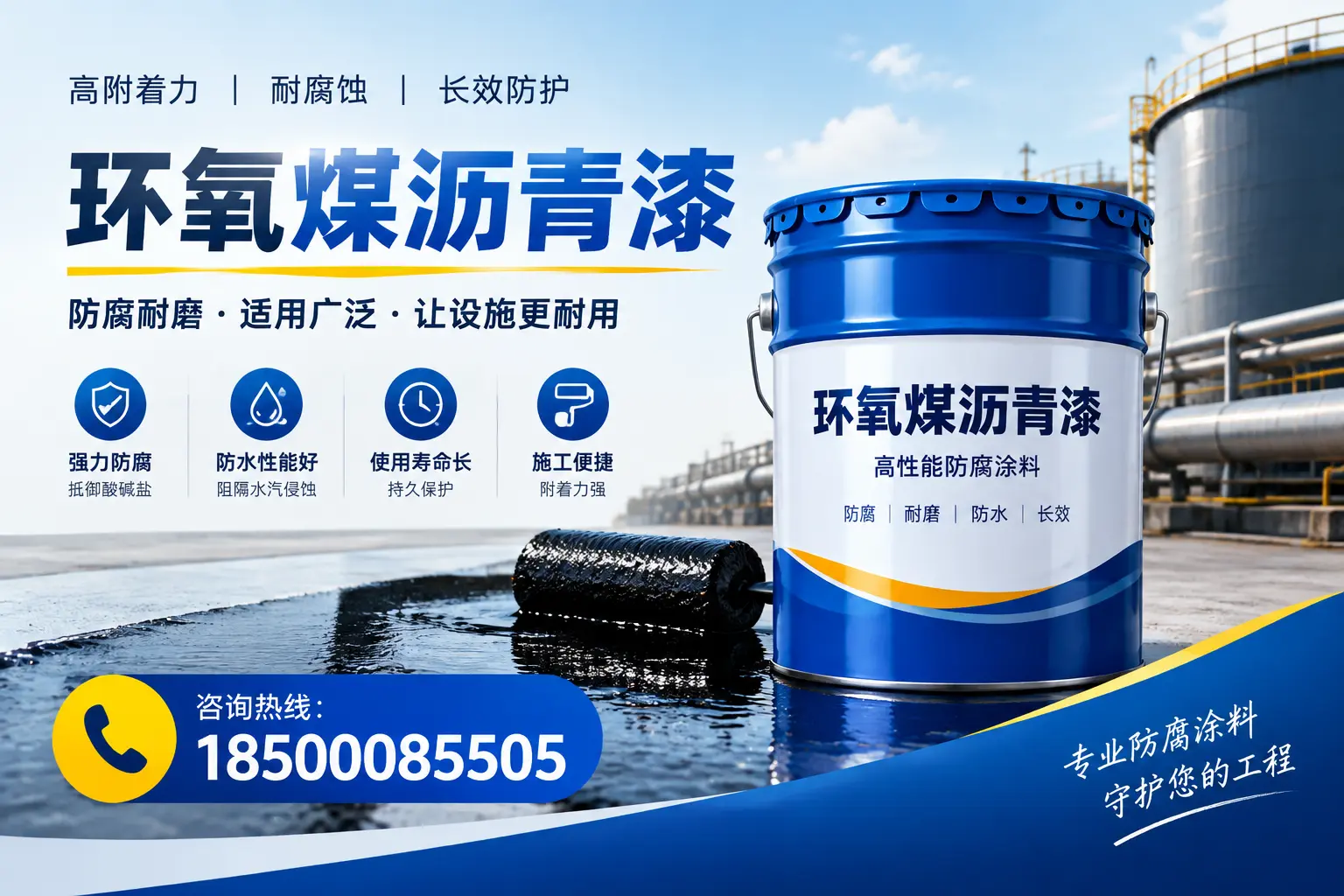 环氧煤沥青漆与其他涂料的对比分析,助力湛江企业决策